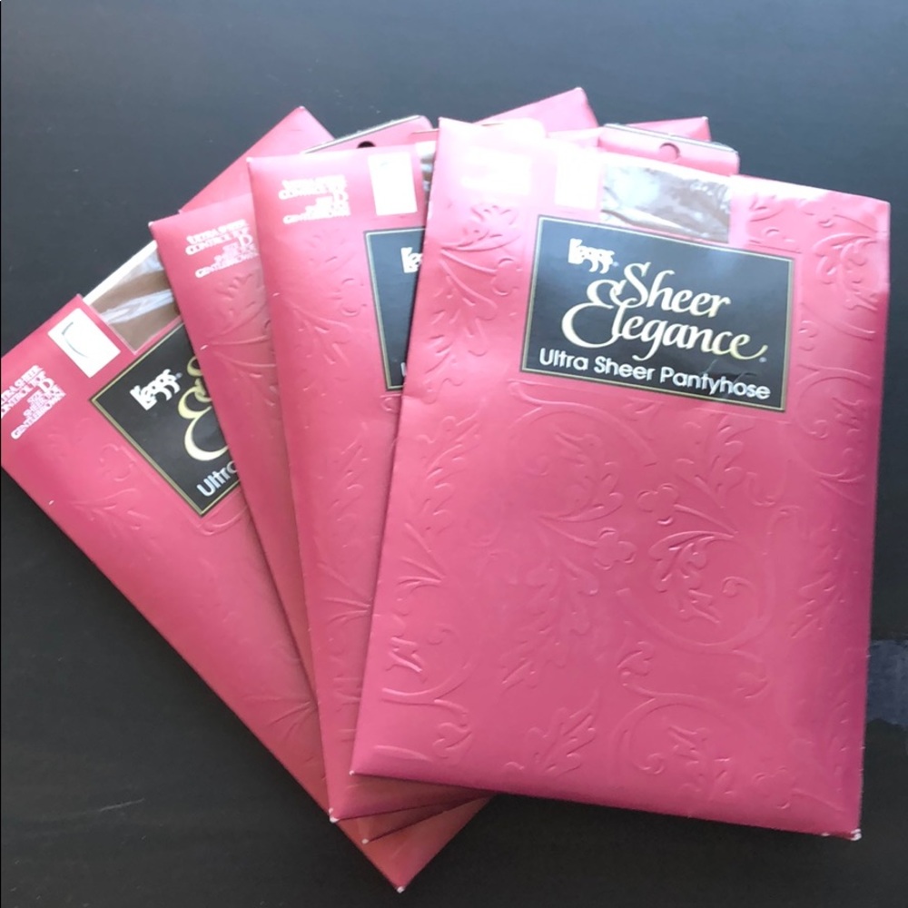 4 Pairs Sheer Elegance Pantyhose